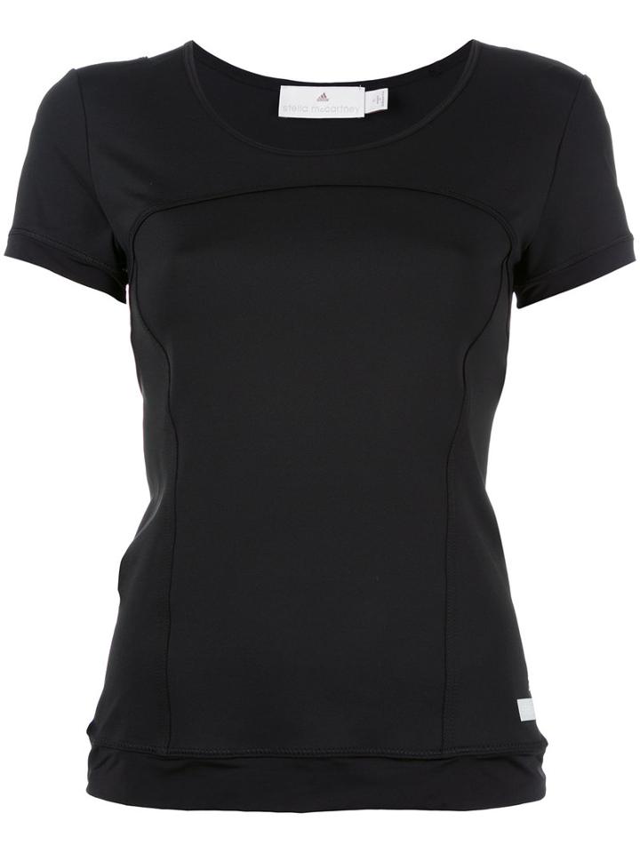 Adidas By Stella Mccartney Ribbed Trim Top, Women's, Size: Small, Black, Recycled Polyester/spandex/elastane