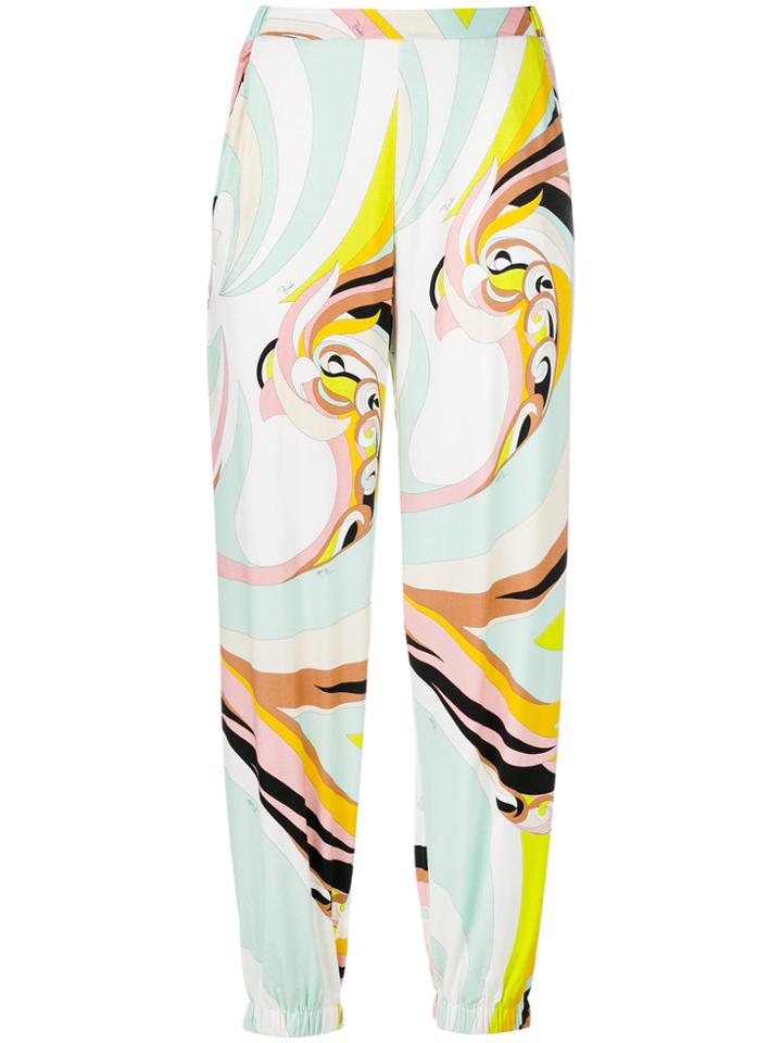 Emilio Pucci Printed Design Trousers - Multicolour