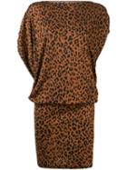 Diane Von Furstenberg Silk Leopard Print Dress - Brown