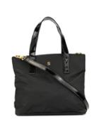 Fendi Pre-owned Logo Plaque 2way Bag - Black