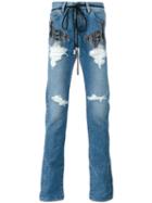 Off-white - 'diag' Slim Jeans - Men - Cotton/polyester - 33, Blue, Cotton/polyester