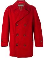 Issey Miyake Vintage Double Breasted Coat - Red