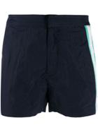 Islang Stripe Detail Swim Shorts - Blue