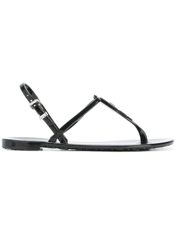 Karl Lagerfeld Rubber Jelly Lagerfeld Sandal - Black