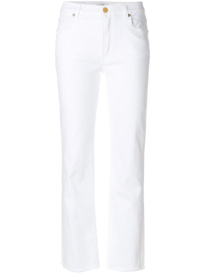 Etro Cropped Jeans - White