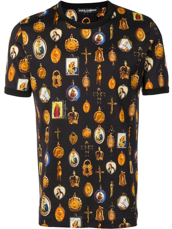 Dolce & Gabbana Madonna Print T-shirt - Black