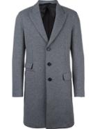 Neil Barrett Single Breasted Coat, Men's, Size: 52, Grey, Polyamide/polyester/viscose/wool