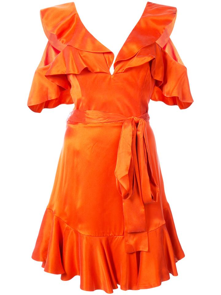 Zimmermann Frill Trim Mini Dress - Red