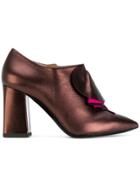 Pollini Pointed Ankle Boots - Metallic