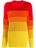 Chinti & Parker Ribbed Oversized Sweater - Red