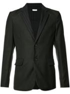 Comme Des Garçons Homme Plus Patterned Two-button Blazer, Men's, Size: Medium, Black, Wool/silk