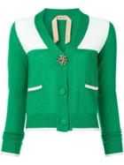 No21 Long Sleeved Cardigan - Green