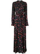 Layeur Love Print Belted Dress - Black