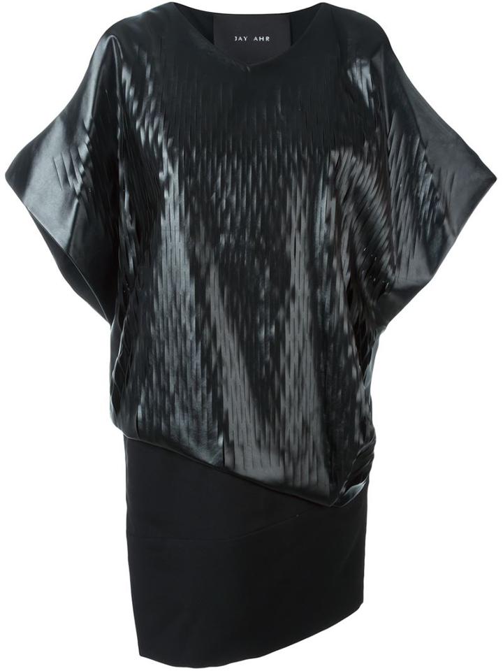 Jay Ahr Contrast Layer Dress