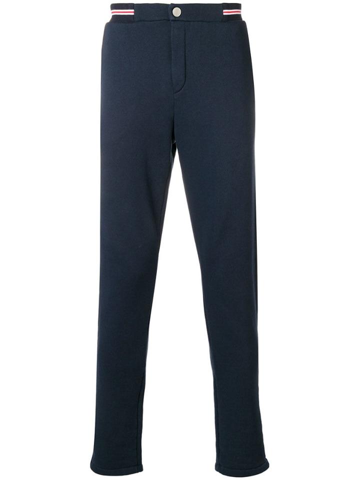 Ron Dorff Contrast-waist Track Trousers - Blue