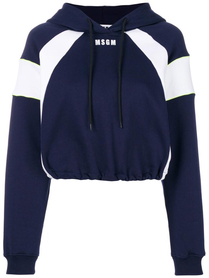 Msgm Colour-block Sweater - Blue