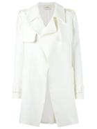 Egrey Oversized Pocket Blazer, Women's, Size: Medium, White, Polyester/acetate