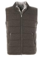 N.peal Lined Gilet - Brown