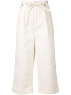 Craig Green Padded Wide-leg Trousers, Men's, Size: Small, White, Nylon