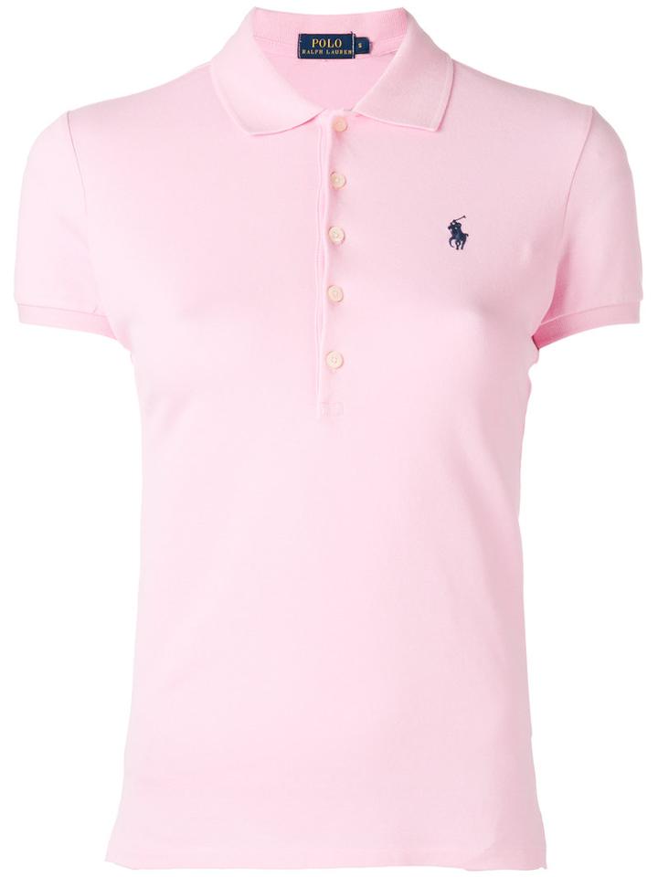 Polo Ralph Lauren Classic Polo Top, Women's, Size: Xl, Pink/purple, Cotton/spandex/elastane