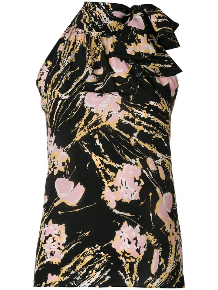 No21 Tie Neck Blouse - Black
