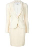 Christian Dior Vintage English Embroidery Skirt Suit - Nude & Neutrals
