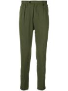 Loveless Pleated Tailored Trousers - Green