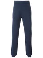 Maison Margiela Straight Leg Track Pants, Men's, Size: 44, Blue, Cotton