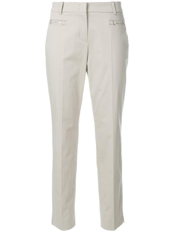 Cambio Cropped Trousers - White