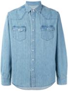 Maison Kitsuné - Pocket Shirt - Men - Cotton - S, Blue, Cotton