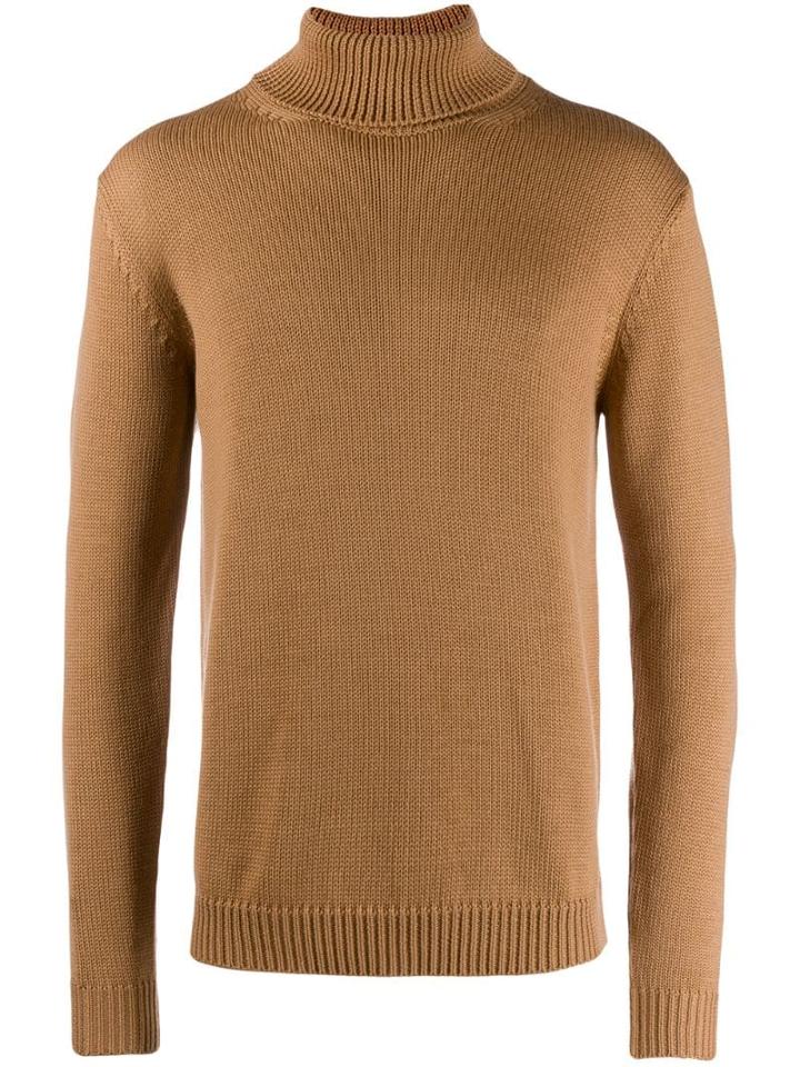 Roberto Collina Turtle Neck Jumper - Neutrals