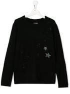 Zadig & Voltaire Kids Drum Star-embellished Sweatshirt - Black