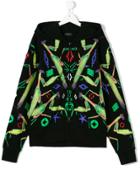 Marcelo Burlon County Of Milan Kids Teen Print Zipped Hooded Jacket -