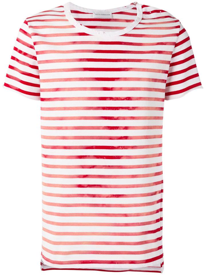 Striped T-shirt - Men - Cotton - Xs, White, Cotton, Faith Connexion