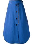 Sportmax Ronco Skirt, Women's, Size: 42, Blue, Cotton/linen/flax/viscose