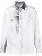 424 Charcoal Detailed Shirt - White