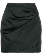 Nº21 Wrap Front Mini Skirt - Black