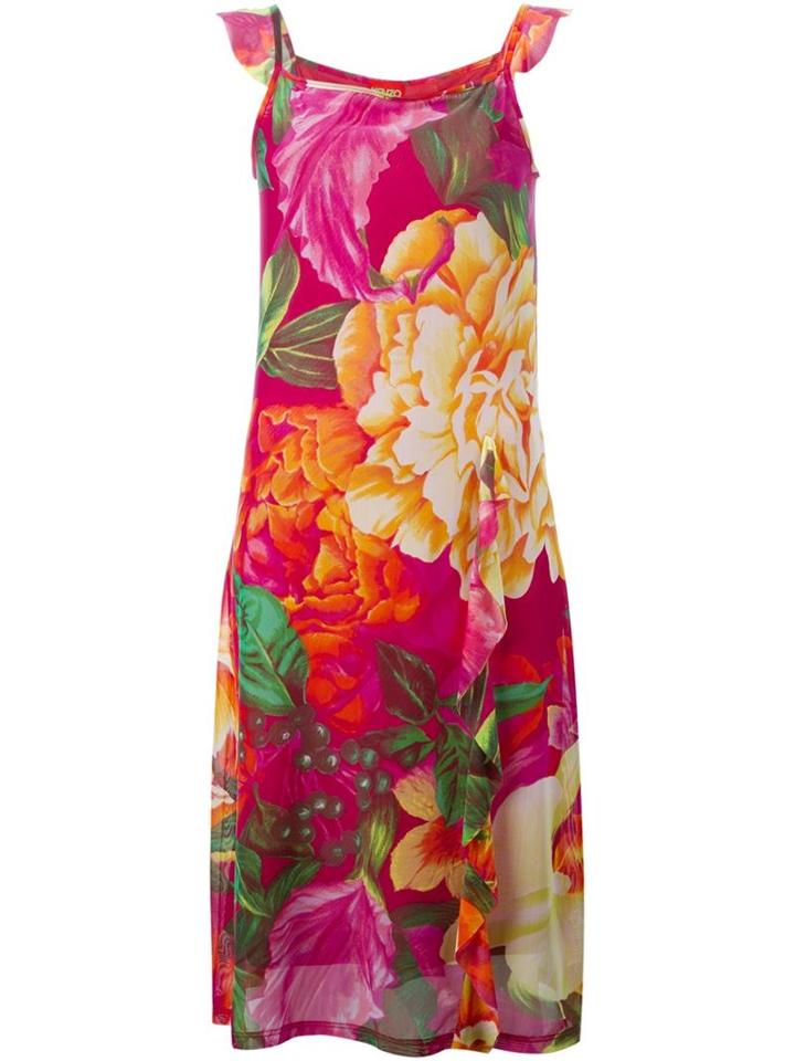 Kenzo Vintage Floral Sheer Dress