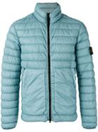Stone Island Padded Jacket, Men's, Size: Small, Blue, Polyamide/polyurethane Resin/duck Feathers