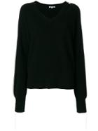 Helmut Lang Distressed Neckline Jumper - Black