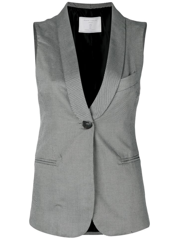 Société Anonyme Perfect Palace Striped Waistcoat - White