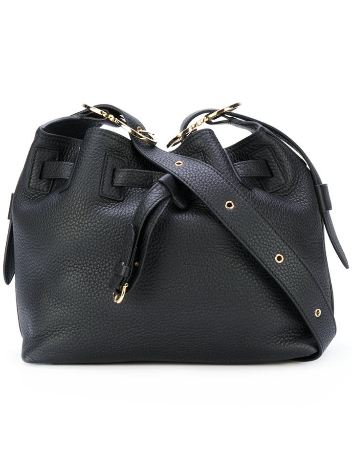 Salvatore Ferragamo Carla Drawstring Bucket Bag - Black