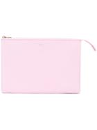 Céline Clutch Bag, Women's, Pink/purple, Cotton/calf Leather/polyurethane