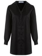 Gloria Coelho Classic Shirt, Women's, Size: Medium, Black, Cotton