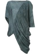Uma Wang Draped Gathered Top - Blue