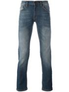 Versace Jeans Stonewashed Jeans, Men's, Size: 36, Blue, Cotton/polyester/spandex/elastane