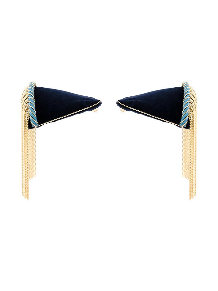 Rosantica Tasselled Epaulettes - Blue