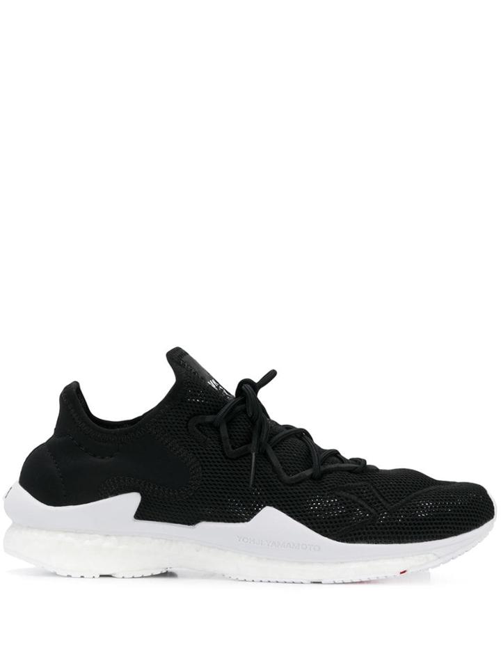 Y-3 Mesh Low Top Trainers - Black