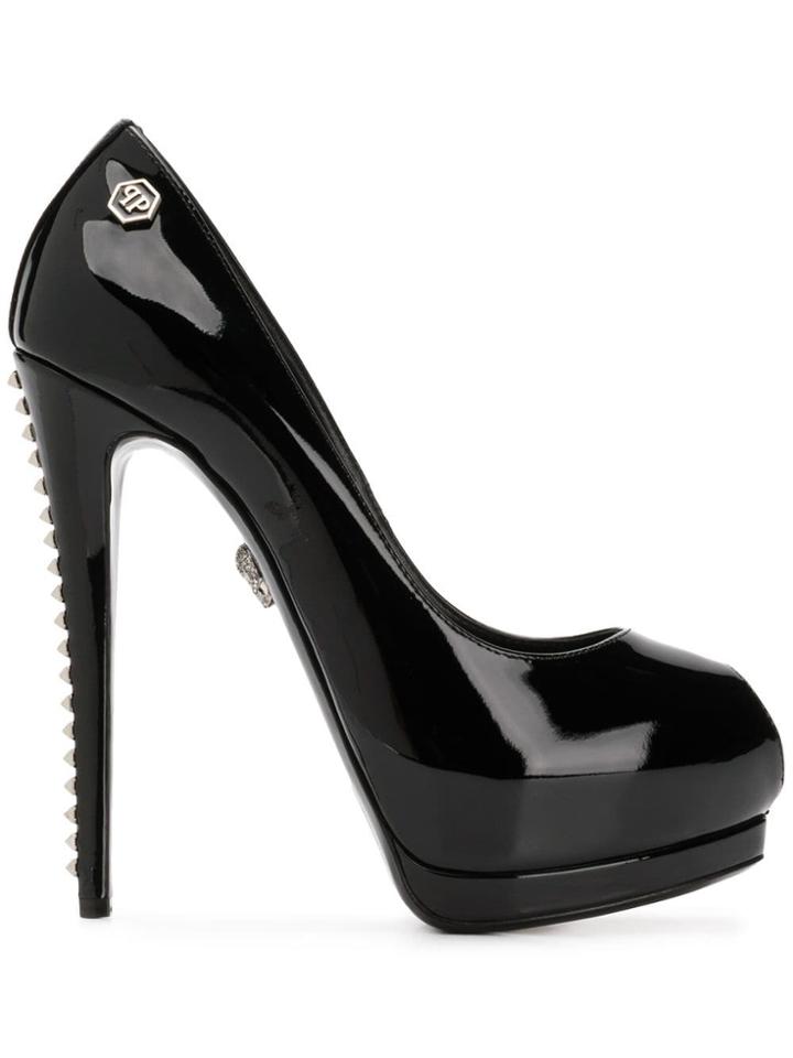 Philipp Plein Open Toe High-heel Pumps - Black