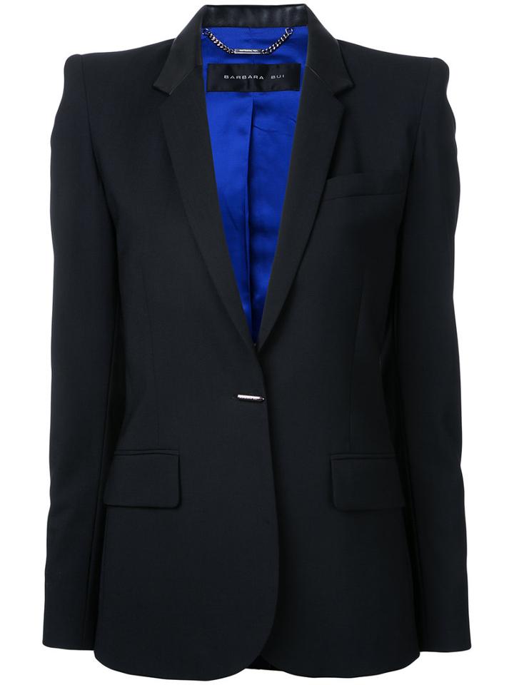 Barbara Bui - Flap Pockets Fitted Blazer - Women - Spandex/elastane/wool - 38, Black, Spandex/elastane/wool